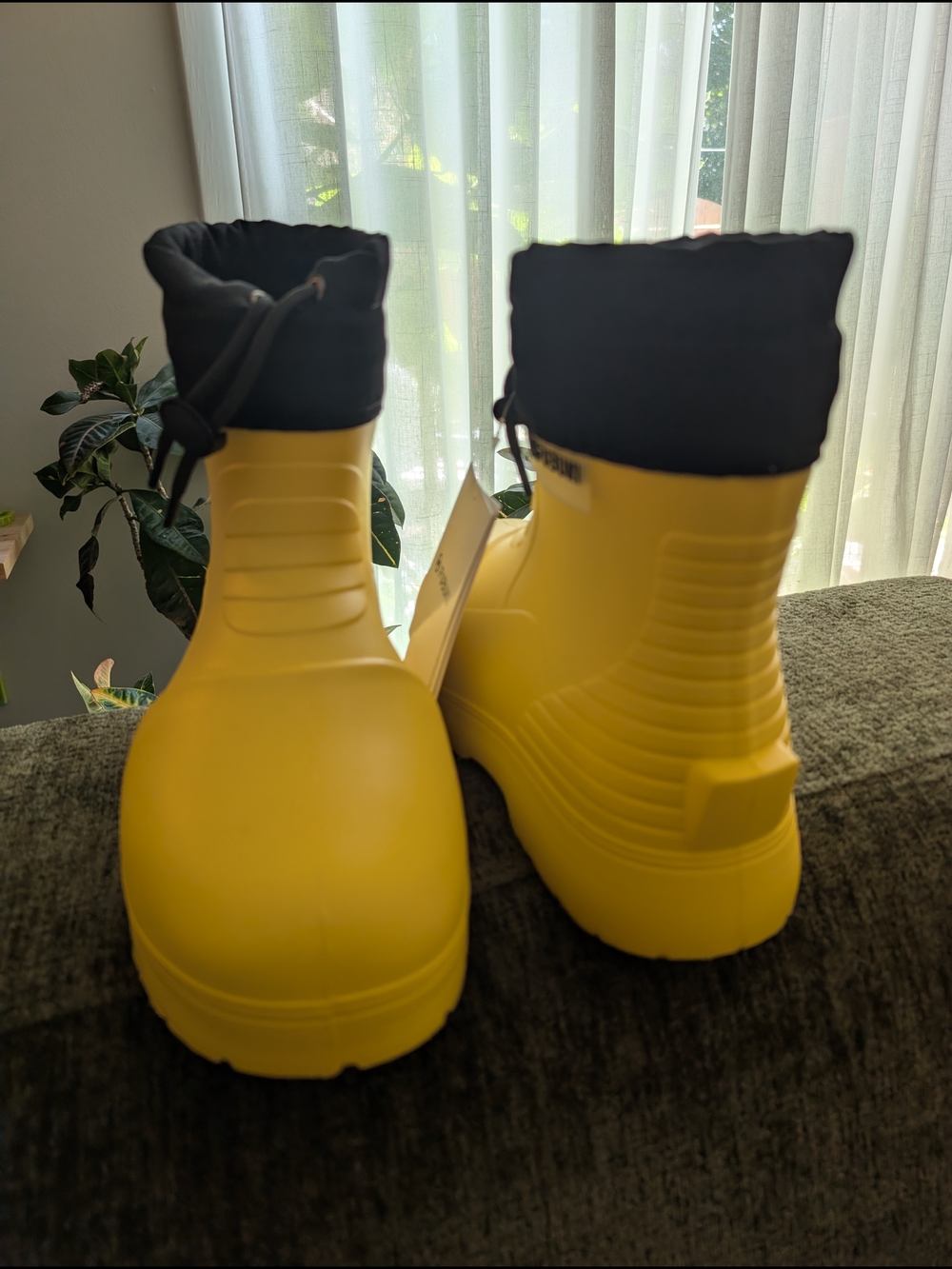 Yellow Waterproof Winter Boots